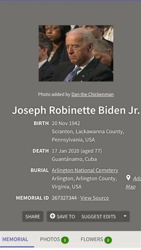 photo added    chickenman joseph robinette biden jr birth