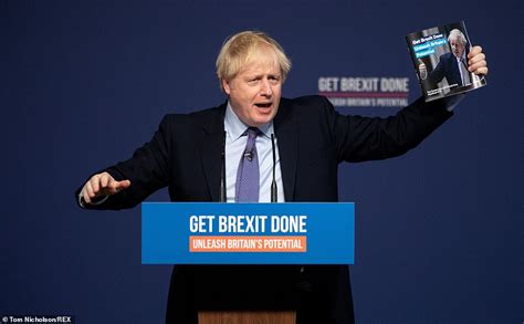 Boris Johnson Vows To Get Brexit Done As He Unveils Tory Manifesto Daily Mail Online