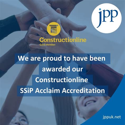 jpp proud   constructionline ssip acclaim accredited jpp