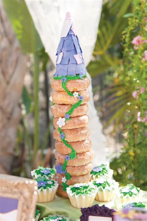 Rapunzel Donut Tower Tangled Birthday Tangled Birthday Party Ideas Tangled Birthday Party