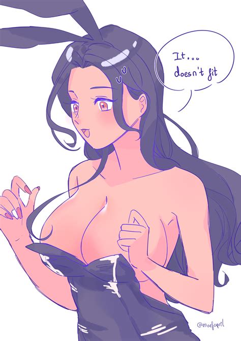 Rule 34 1girls Bare Shoulders Big Breasts Black Hair Bunny Ears Bunny Ears Headband Bunnysuit