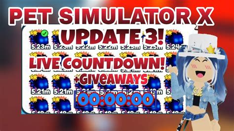 🔴 Live Pet Simulator X Update 3 Giveaway Youtube