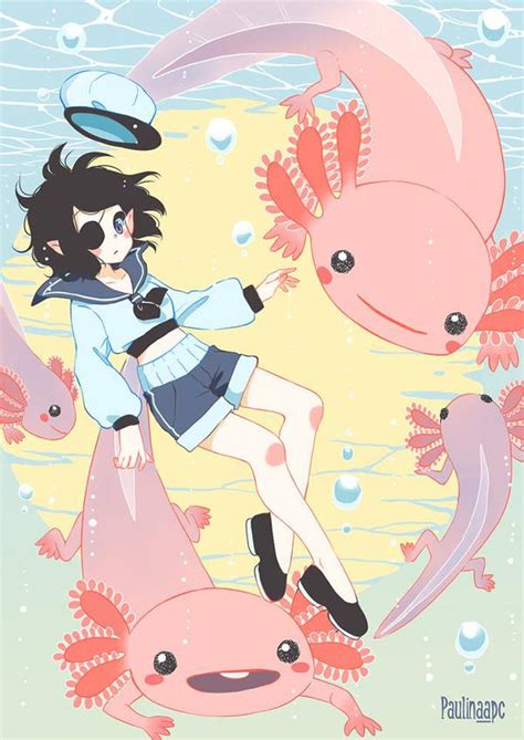 Axolotl Anime Boy