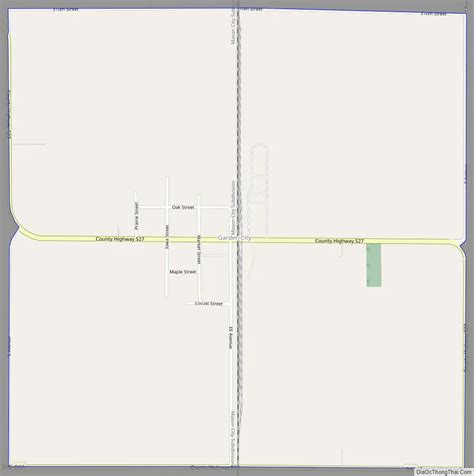 Map of Garden City CDP, Iowa