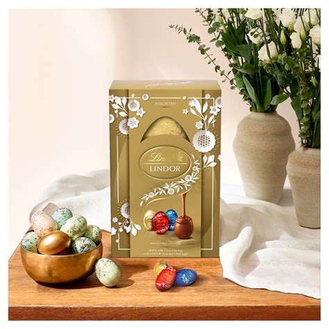 Lindt Lindor Milk Chocolate Egg With Assorted Filled Eggs Ocado