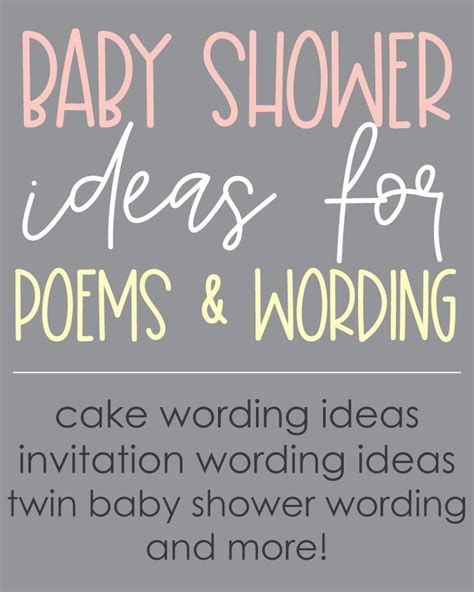 Baby Boy Poems For Baby Shower