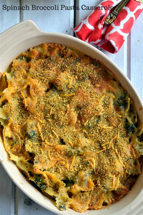 Spinach Broccoli Pasta Casserole - Cooking Curries