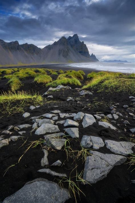 Vestrahorn Mountain At Stokksnes In Iceland Stock Photo Image Of