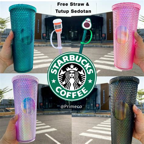 Jual Tumbler Starbucks Venti Ml Studded Bling Durian Diamond