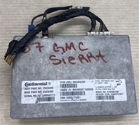 2007 08 Gmc Oem Ecu Engine Control Module [check Part ] 25826499 Ebay