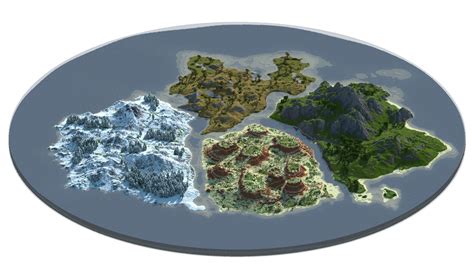 4 Themed Island Download Minecraft Map