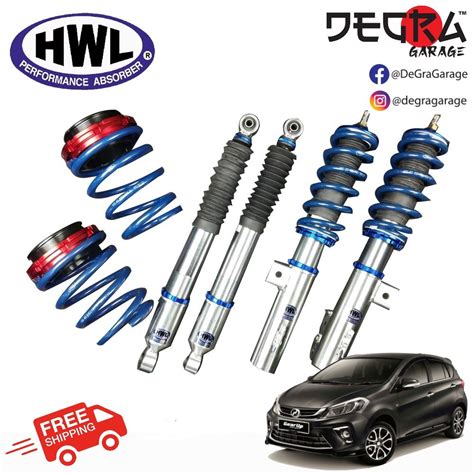 PERODUA Myvi Gen3 M800 HWL MT1 BS Adjustable Hi Low Soft Hard Bodyshift