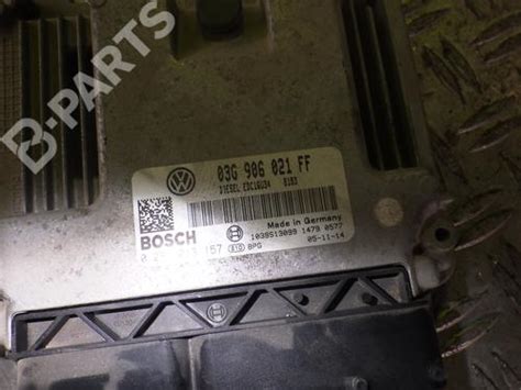 Engine Control Unit Ecu Vw Caddy Iii Mpv 2kb 2kj 2cb 2cj 19 Tdi