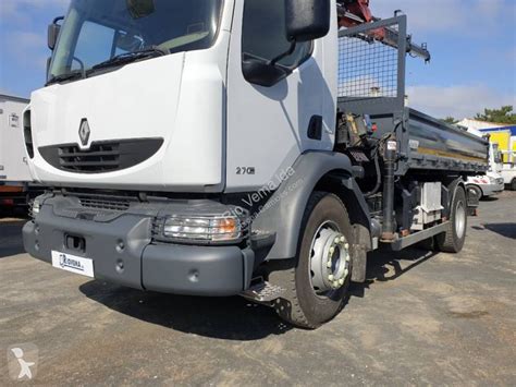 Camion Renault Tri Benne Midlum Dxi Euro Grue Occasion N