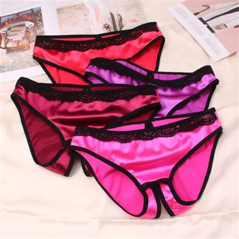 Women Sexy Crotchless Open Crotch Knickers Underwear Briefs Panties