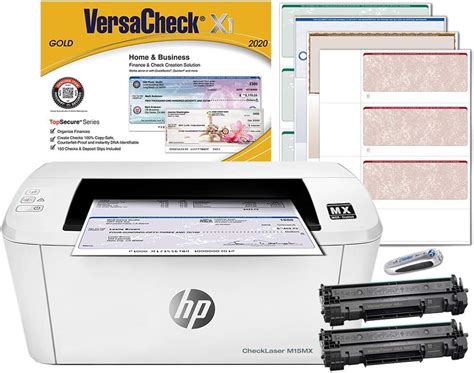 Versacheck Hp Laserjet M15 Mx Micr Check Printer Gold Check Printing Software Bundle