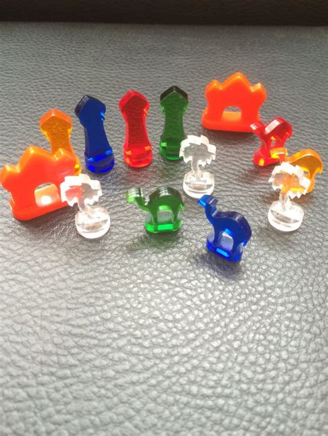 Colorful Glass Game Pieces