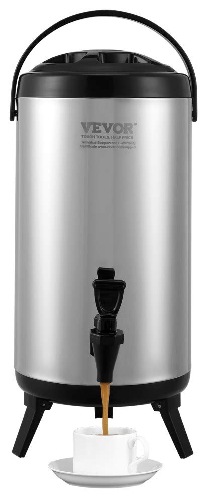 Vevor Insulated Hot And Cold Beverage Dispenser Gallon Stainless