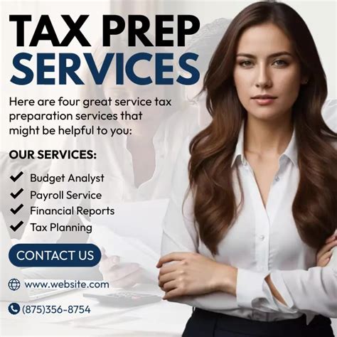 Tax Prep Services Ads Template Postermywall