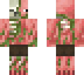 Zombie Pigman Skin Revamped | Minecraft Skin | Minecraft halloween ...