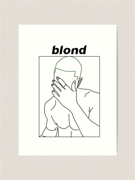 Art & Collectibles Blond Wall Decor Blonded II- Frank Ocean Art Print ...