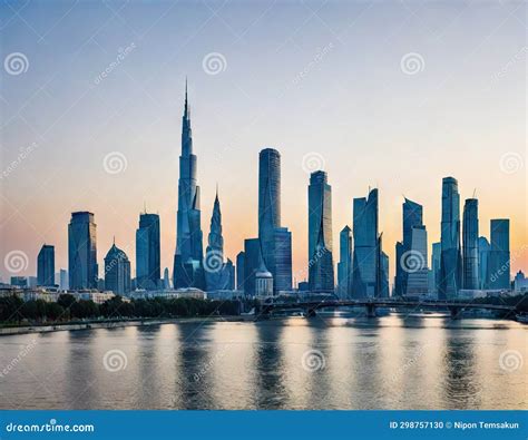 Downtown city at night stock photo. Image of skyline - 298757130