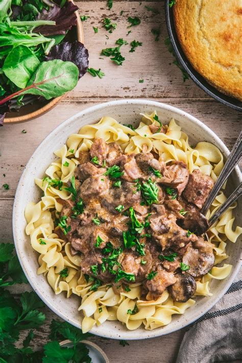 Crock Pot Beef Stroganoff The Seasoned Mom