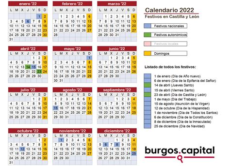 Calendario De Festivos En Castilla Y Le N