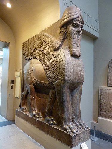 Assyrian Gate Guardian Lamassu From The North West Palace Of