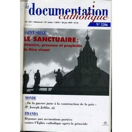 La Documentation Catholique N Saint Si Ge Le Sanctuaire