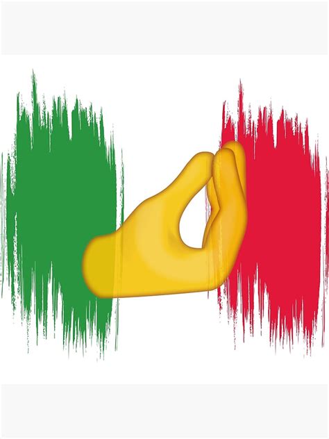 Italian Pinched Fingers Emoji Funny Poster For Sale By Cifteli