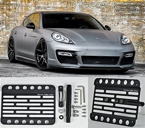 For 2010 2013 Porsche Panamera 970 Front Tow Hook License Plate Mount