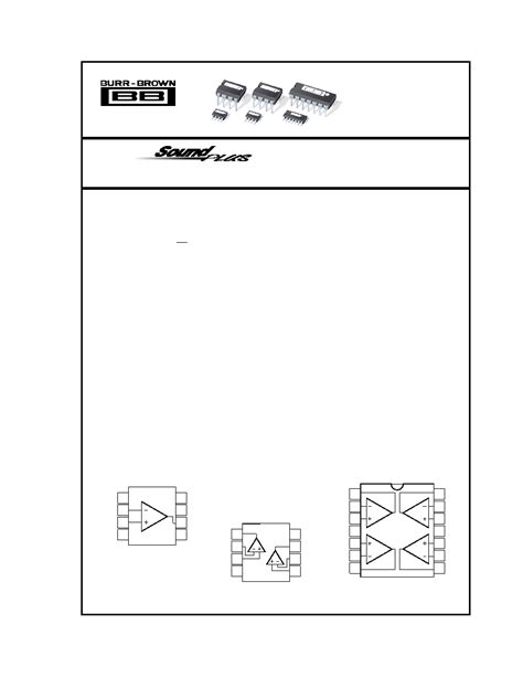 OPA2134PA Datasheet 1 9 Pages BURR BROWN High Performance AUDIO