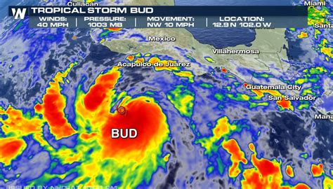 Tropical Storm Bud Forms Expected To Become A Hurricane Weathernation