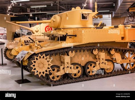 American M3 Stuart Tank Stock Photo Alamy