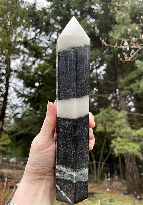 Lb Tai Chi Or Yin Yang Stone Obelisk Pillar Tower Point Etsy