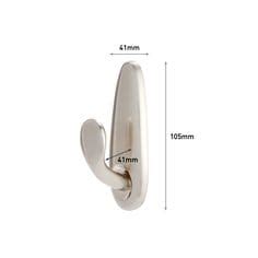 Command Large Forever Classic Brushed Nickel Metal Hook Fc Bn M