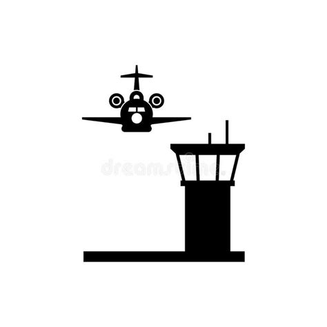 Atc Tower Icon Vector Isolated On White Stock Vector Illustration Of