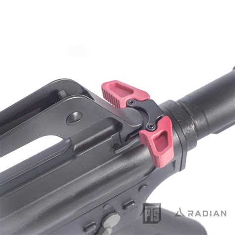 PTS Radian Raptor LT Ambidextrous Charging Handle AEG ERG Red