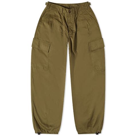 Universal Works Fine Twill Loose Cargo Pant Olive End Europe