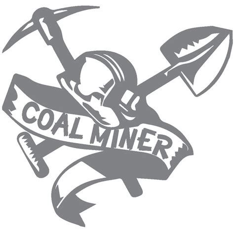 ShopVinylDesignStore Coal Miner Style 002 Wide Shop Vinyl Design