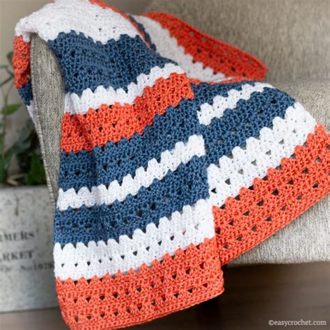 Quick Crochet Baby Blanket Pattern "The Riley" - Easy Crochet Patterns