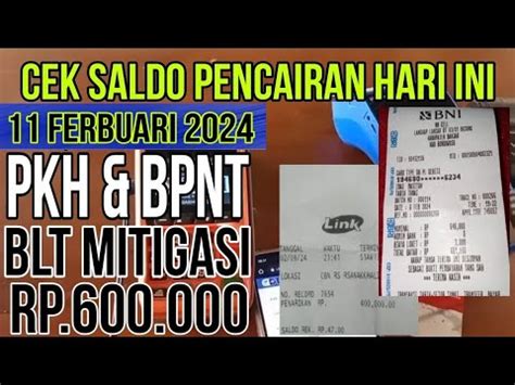 Cek Saldo Bonus Tambahan Blt Mitigasi Pkh Bpnt Di Kks Dan Daerah Ini