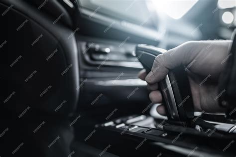 premium photo elegant automatic transmission shifter men shifting