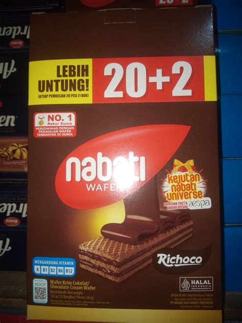 Nabati Wafer 1 Box Isi 202pcs7gram Lazada Indonesia