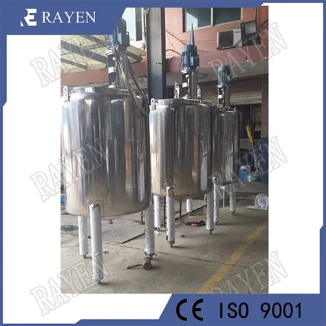 Sus304 Stainless Steel Jacketed Agitator Tank Reactor Pressure Vessel