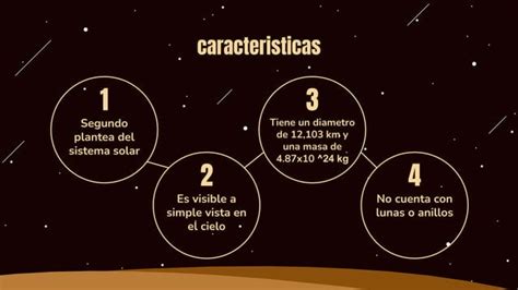 Exposicion De Venus Caracteristicas Principales Ppt