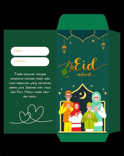 Desain Template Amplop Lebaran