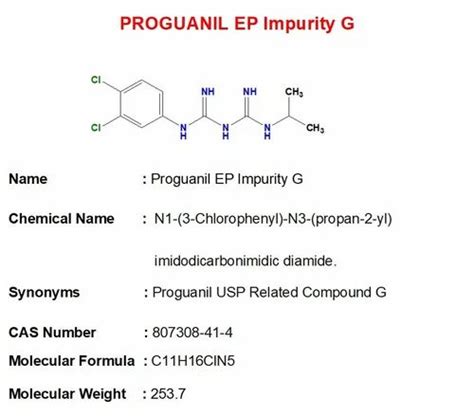 >99% Proguanil EP Impurities, 100mg at Rs 400/mg in Hyderabad | ID: 2848973641830