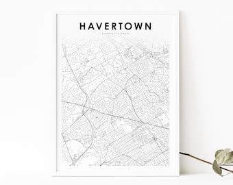 Havertown,pa Map - Etsy